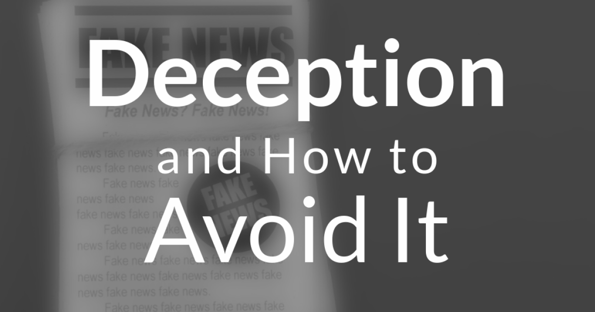 Deception and How to Avoid It Part 3 Sermons Speak the Word Church